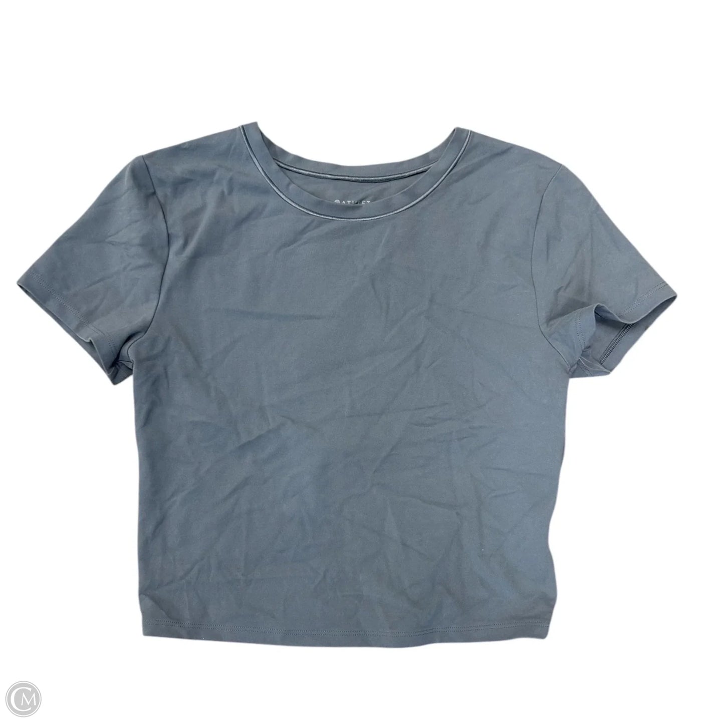 Athletic Top Short Sleeve By Athleta In Blue, Size: S