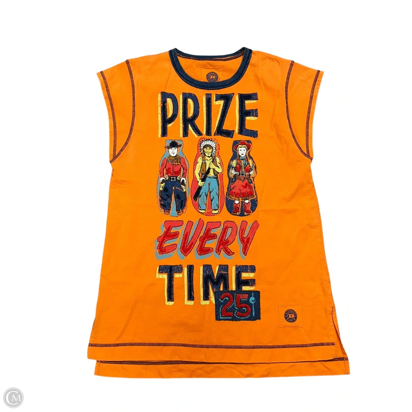 Top Short Sleeve By Double D Ranch In Orange, Size: S