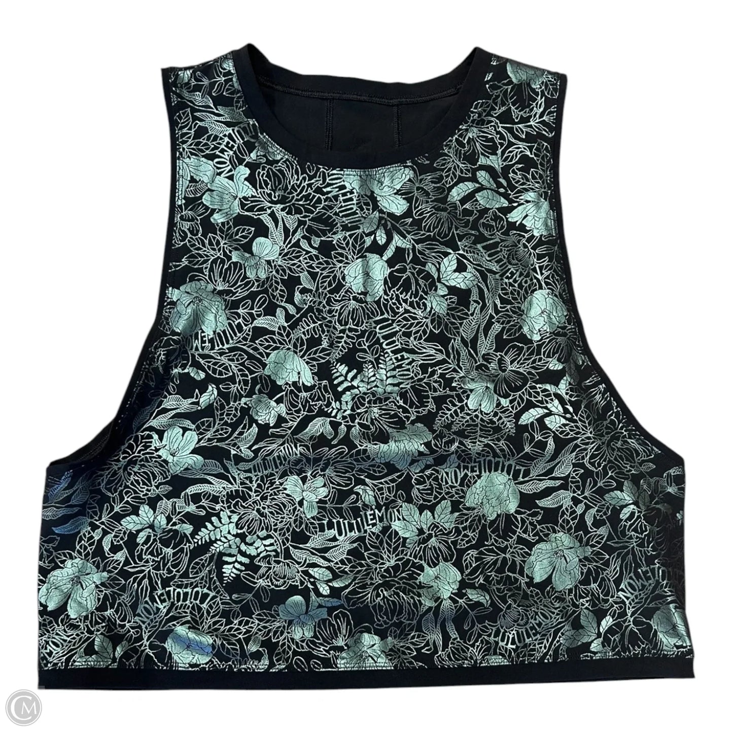 Athletic Tank Top By Lululemon In Floral Print, Size: 6
