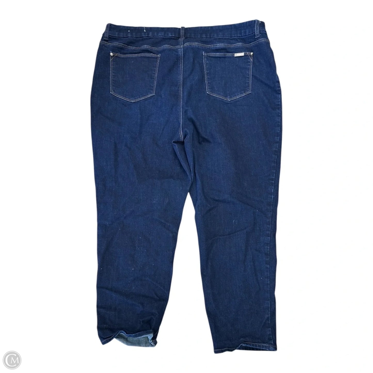 Jeans Straight By Chicos In Blue Denim, Size: 18