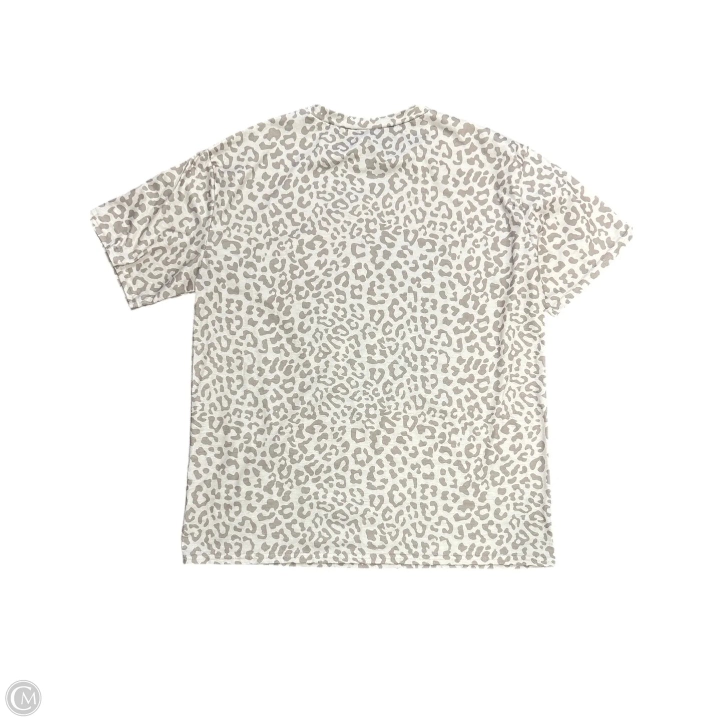Top Short Sleeve Basic By Cmf In Leopard Print, Size: 2x
