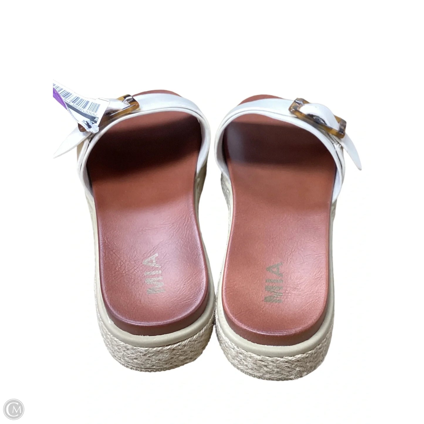 Sandals Flats By Mia In Cream, Size: 9
