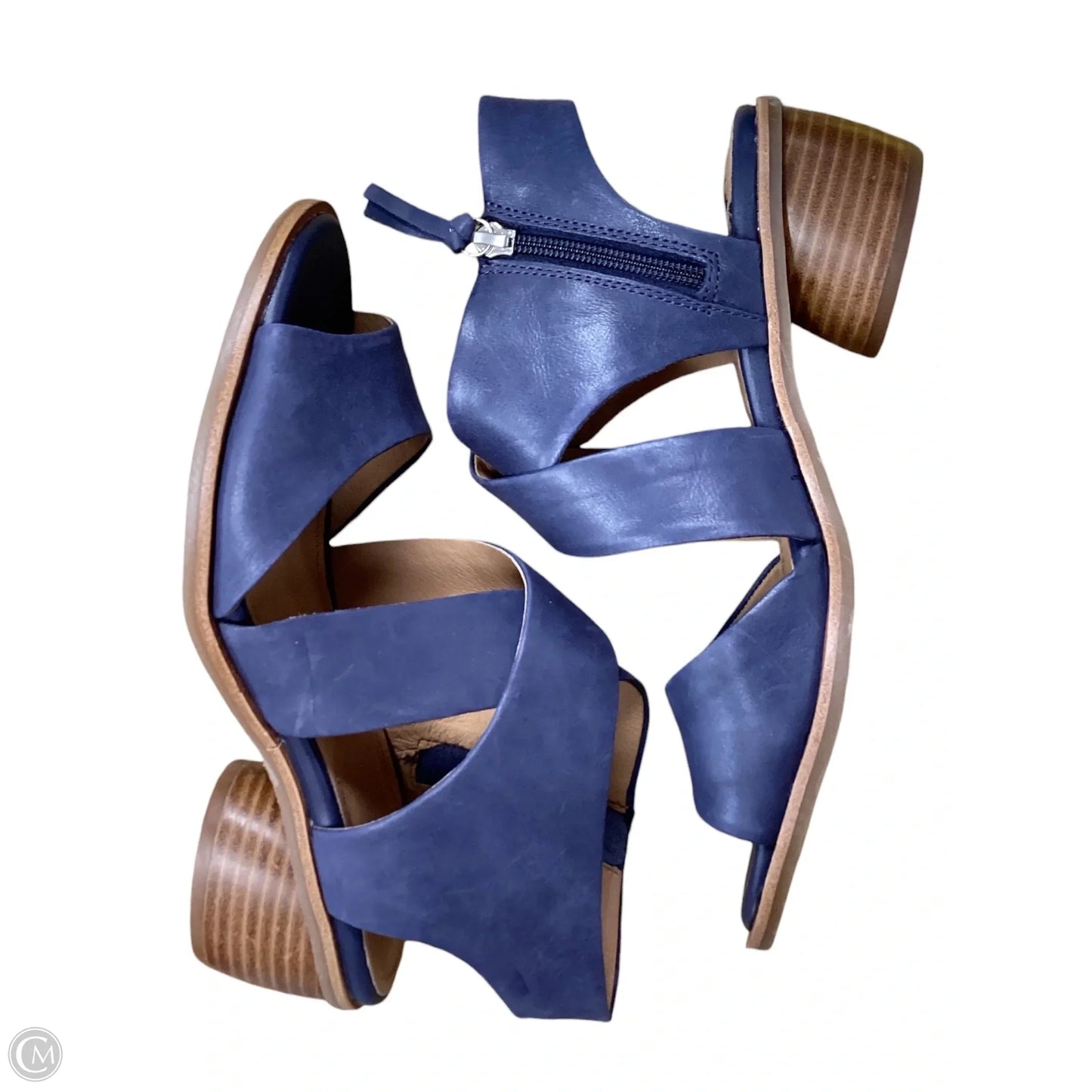 Sandals Heels Block By Sofft In Navy, Size: 8.5