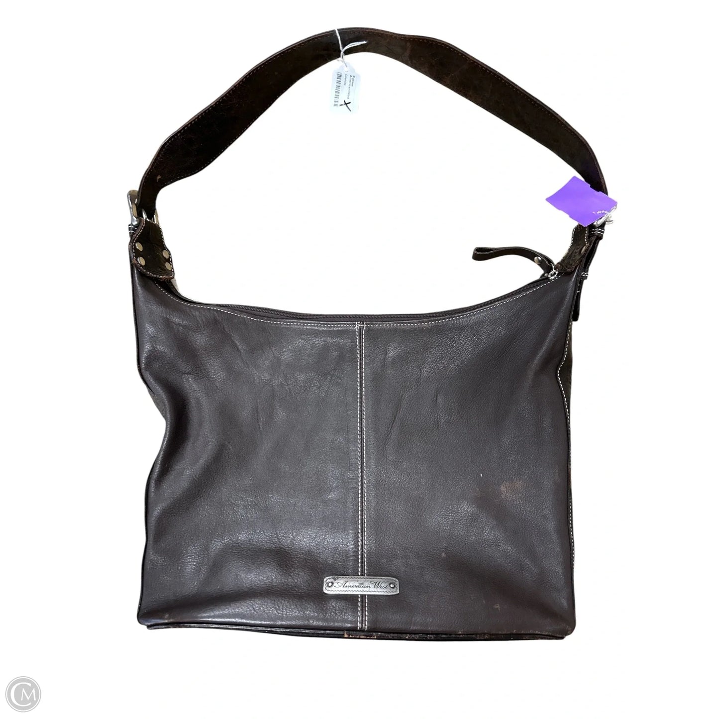 Handbag Leather By Clothes Mentor, Size: Medium