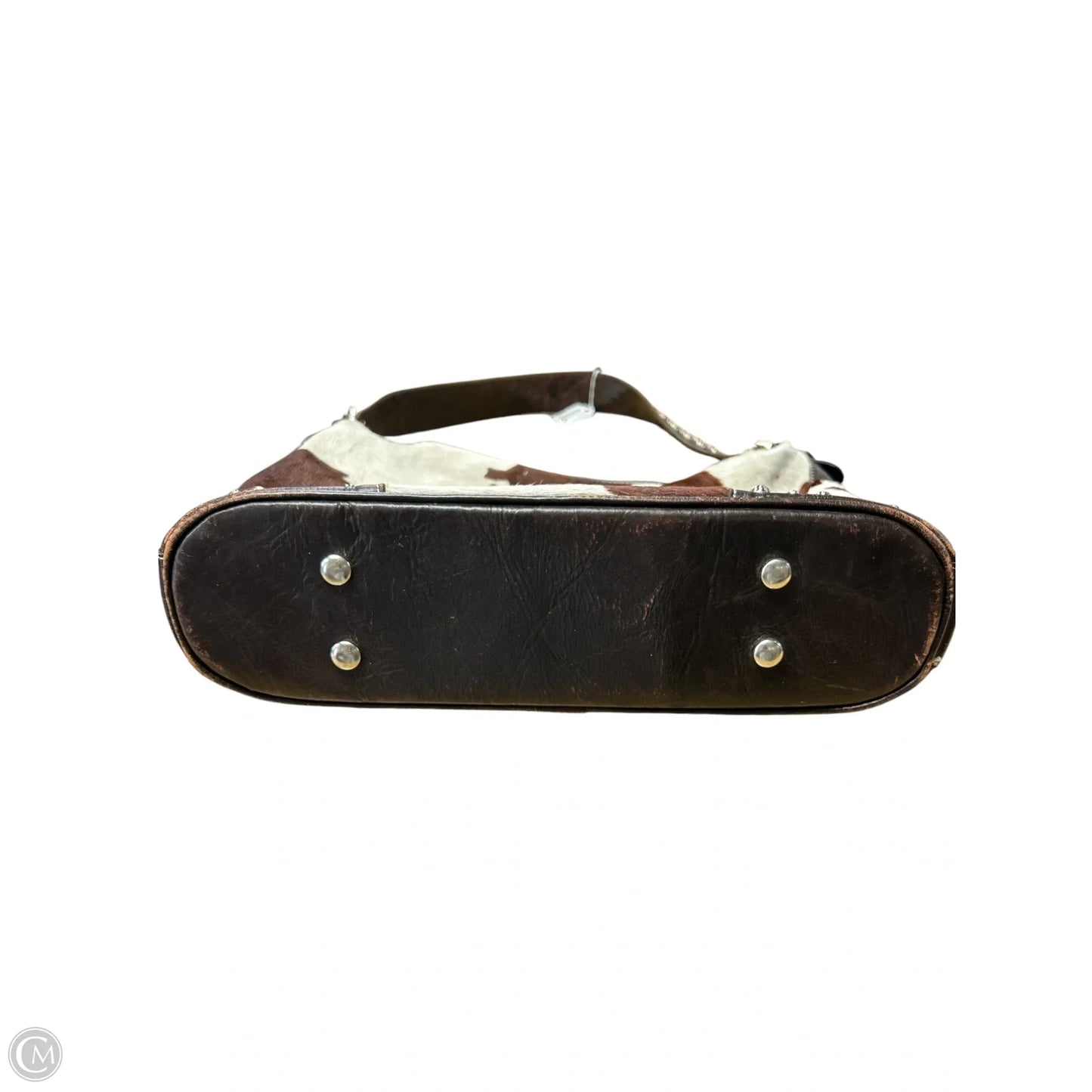 Handbag Leather By Clothes Mentor, Size: Medium