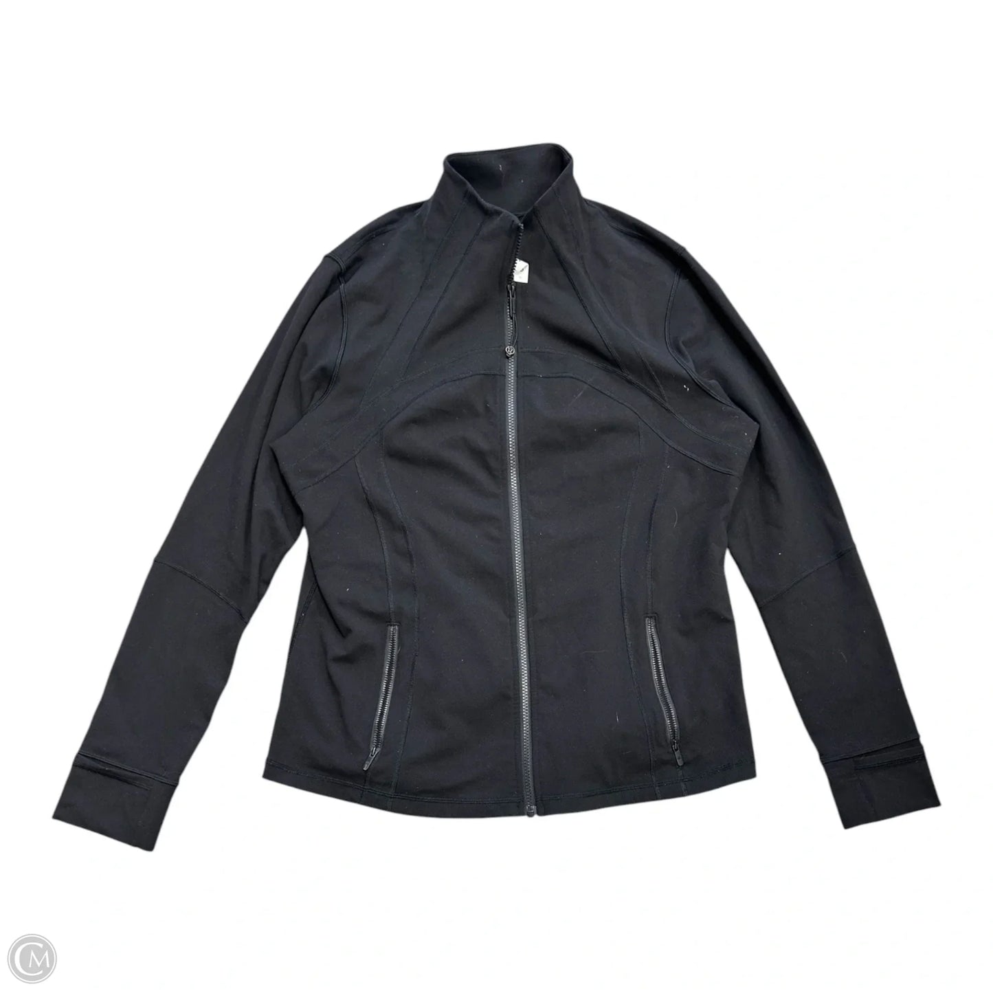 Athletic Jacket By Lululemon In Black, Size: 18