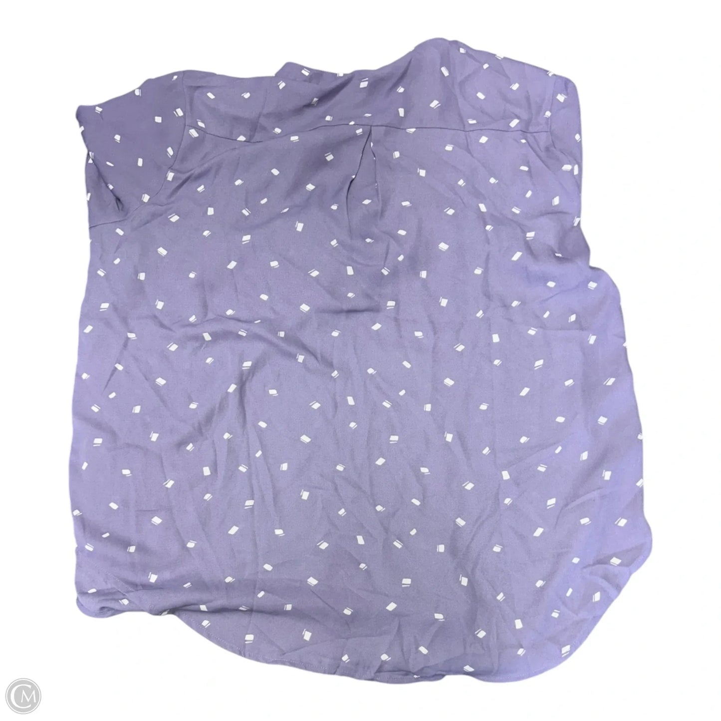 Top Long Sleeve By Lush In Purple & White, Size: Xxl