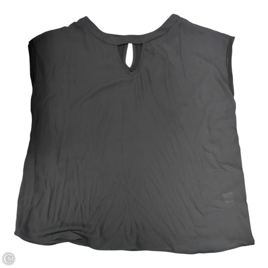 Top Short Sleeve By Papermoon In Black, Size: 1x