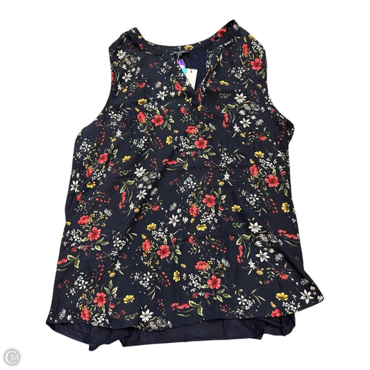 Top Sleeveless By Papermoon In Floral Print, Size: 2x