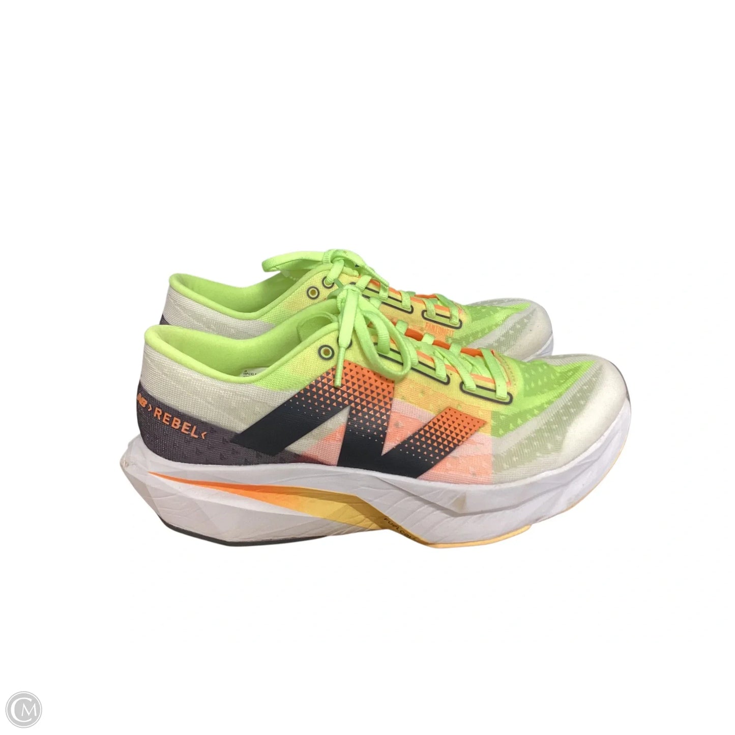 Shoes Athletic By New Balance In Orange & Yellow, Size: 9.5