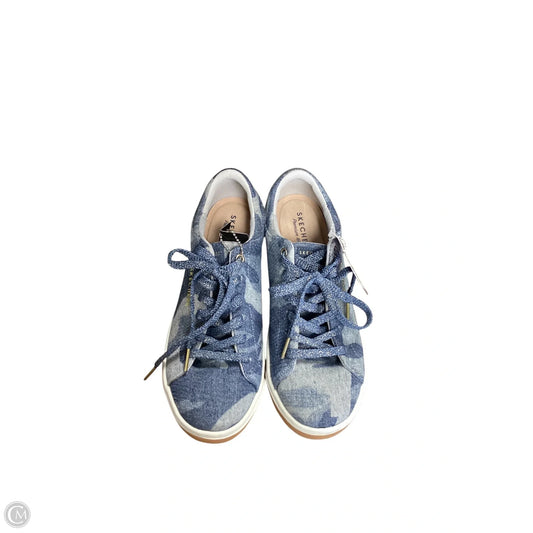 Shoes Sneakers By Skechers In Blue Denim, Size: 6