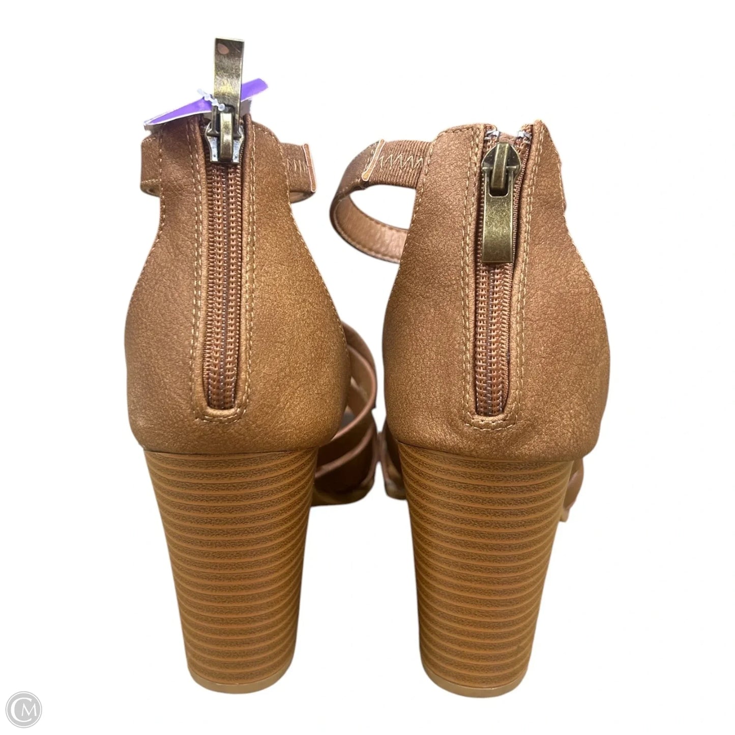 Sandals Heels Block By Maurices In Brown, Size: 7.5