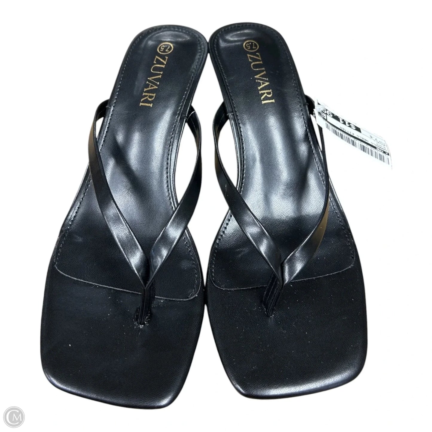 Sandals Heels Kitten By Cme In Black, Size: 7.5