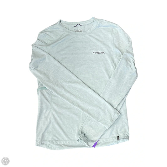 Athletic Top Long Sleeve Crewneck By Patagonia In Aqua, Size: Xs