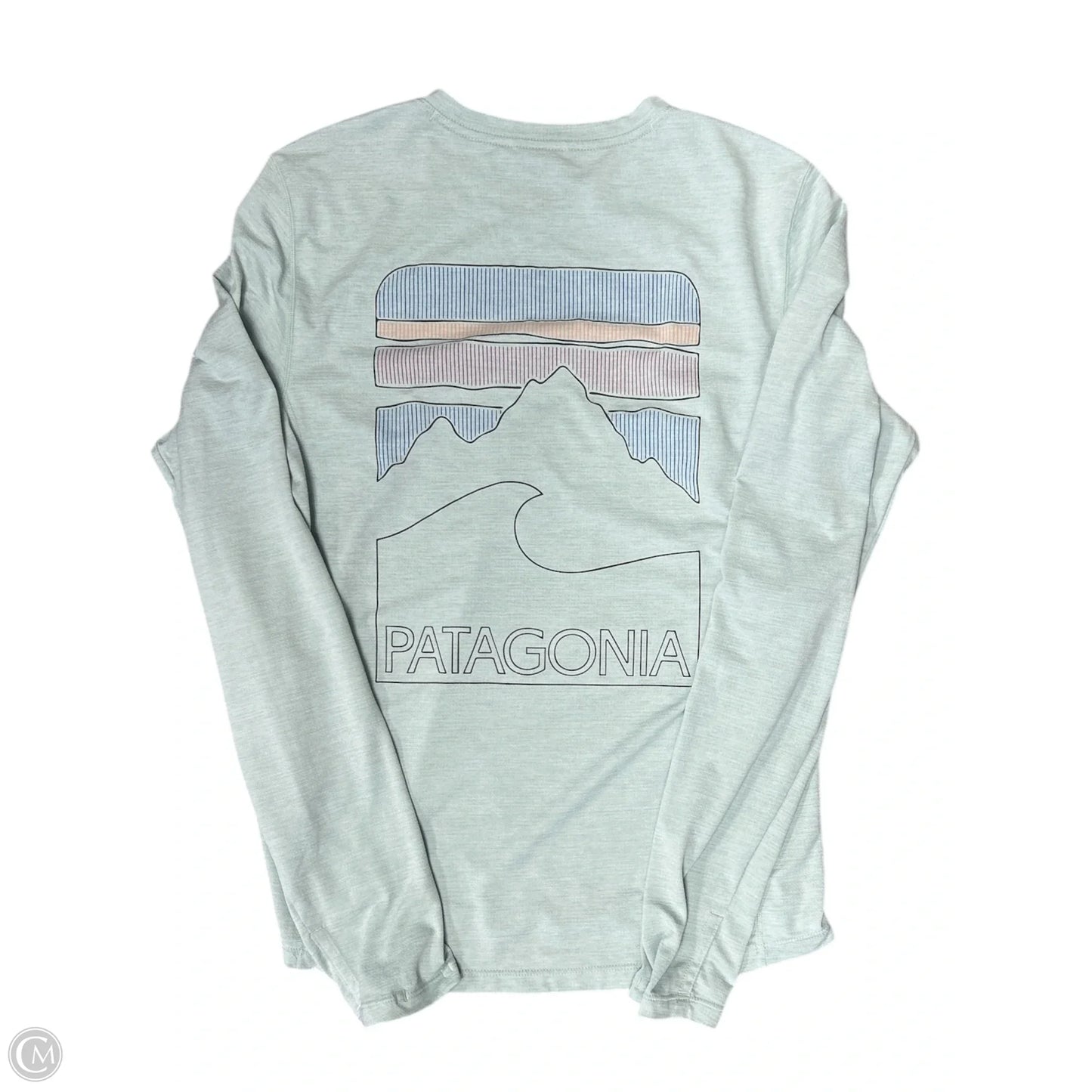 Athletic Top Long Sleeve Crewneck By Patagonia In Aqua, Size: Xs