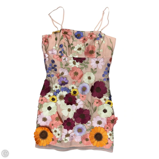 Dress Party Short By Storia In Floral Print, Size: M