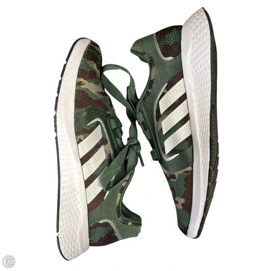 Shoes Athletic By Adidas In Camouflage Print, Size: 8