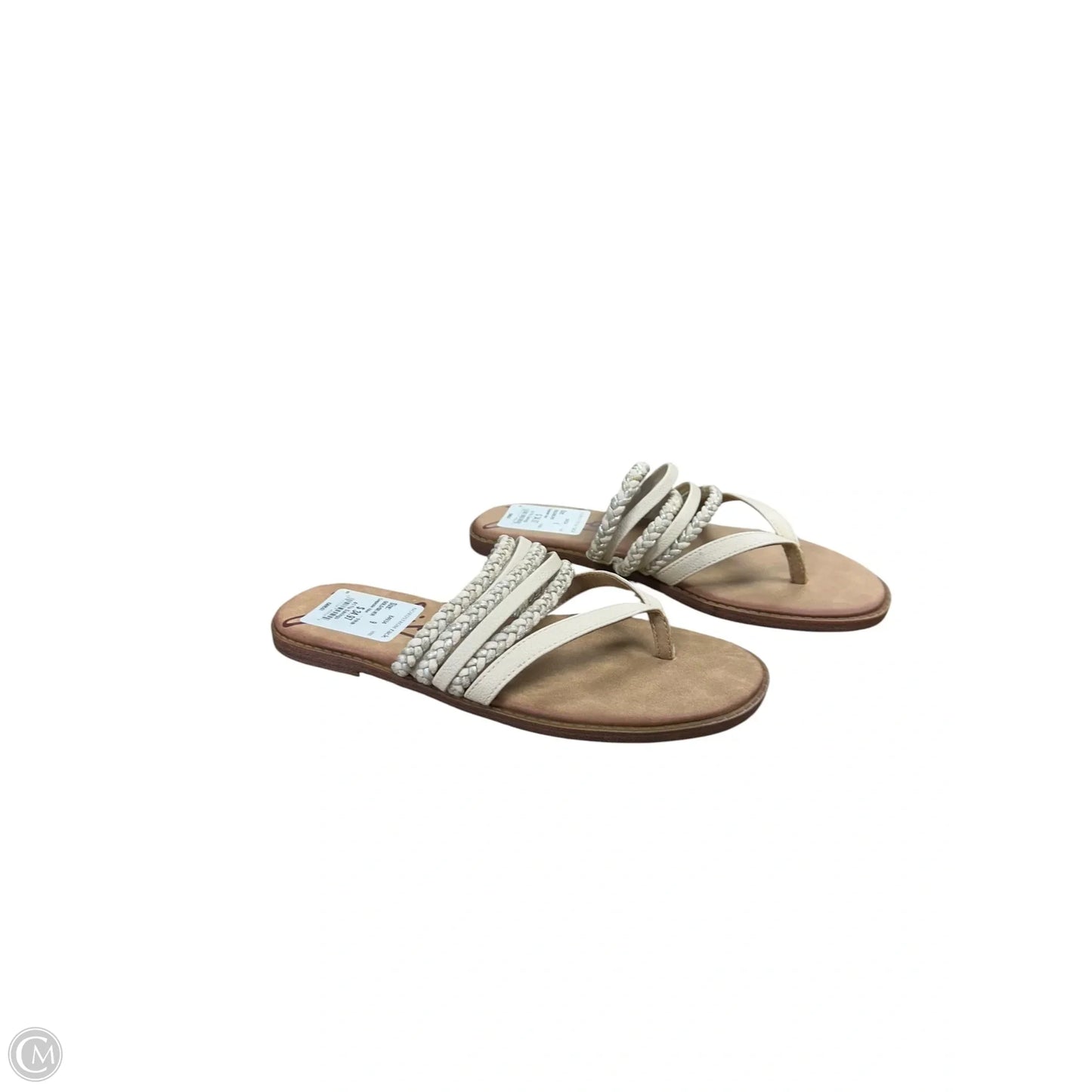 Sandals Flip Flops By Zodiac In Cream, Size: 9