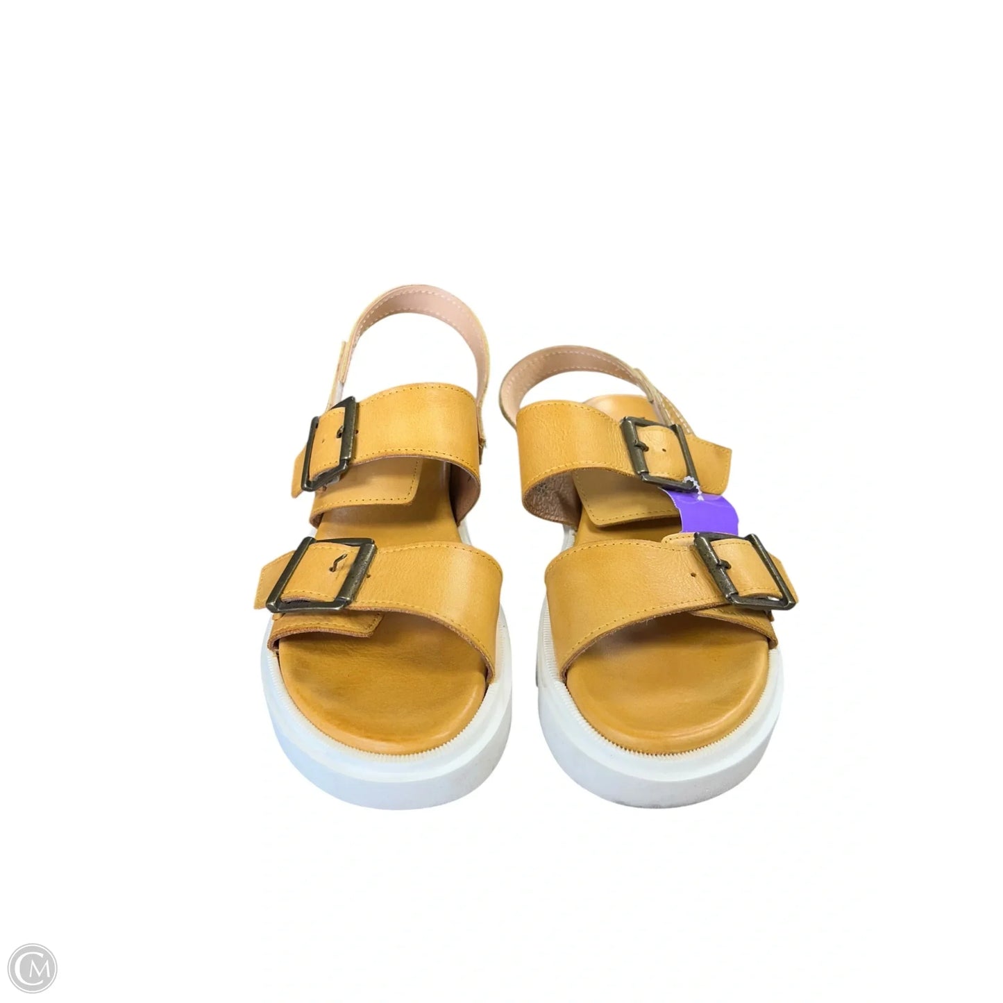Sandals Flats By Miz Mooz In Yellow, Size: 8.5