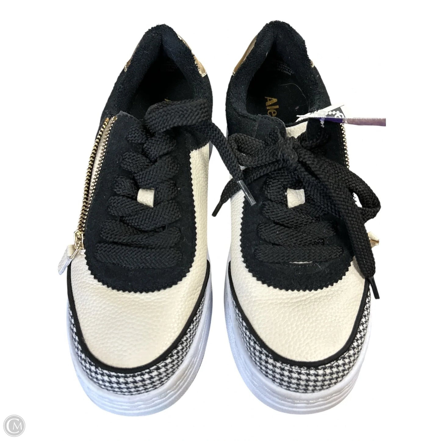 Shoes Sneakers Platform By Alegria In Black & Cream, Size: 6.5