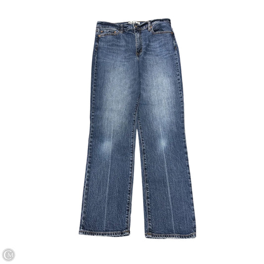 Jeans Straight By Daze In Blue Denim, Size: 10