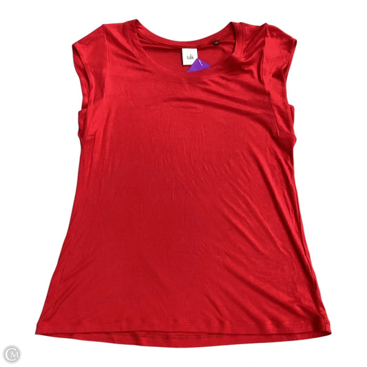 Top Short Sleeve Basic By Cabi In Red, Size: S