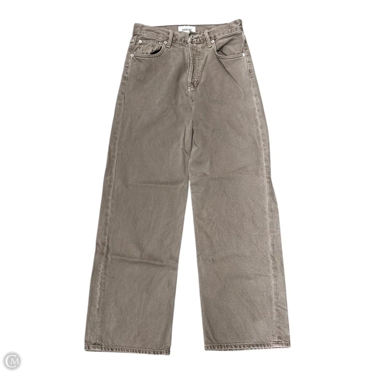 Jeans Straight By Agolde In Brown Denim, Size: 0