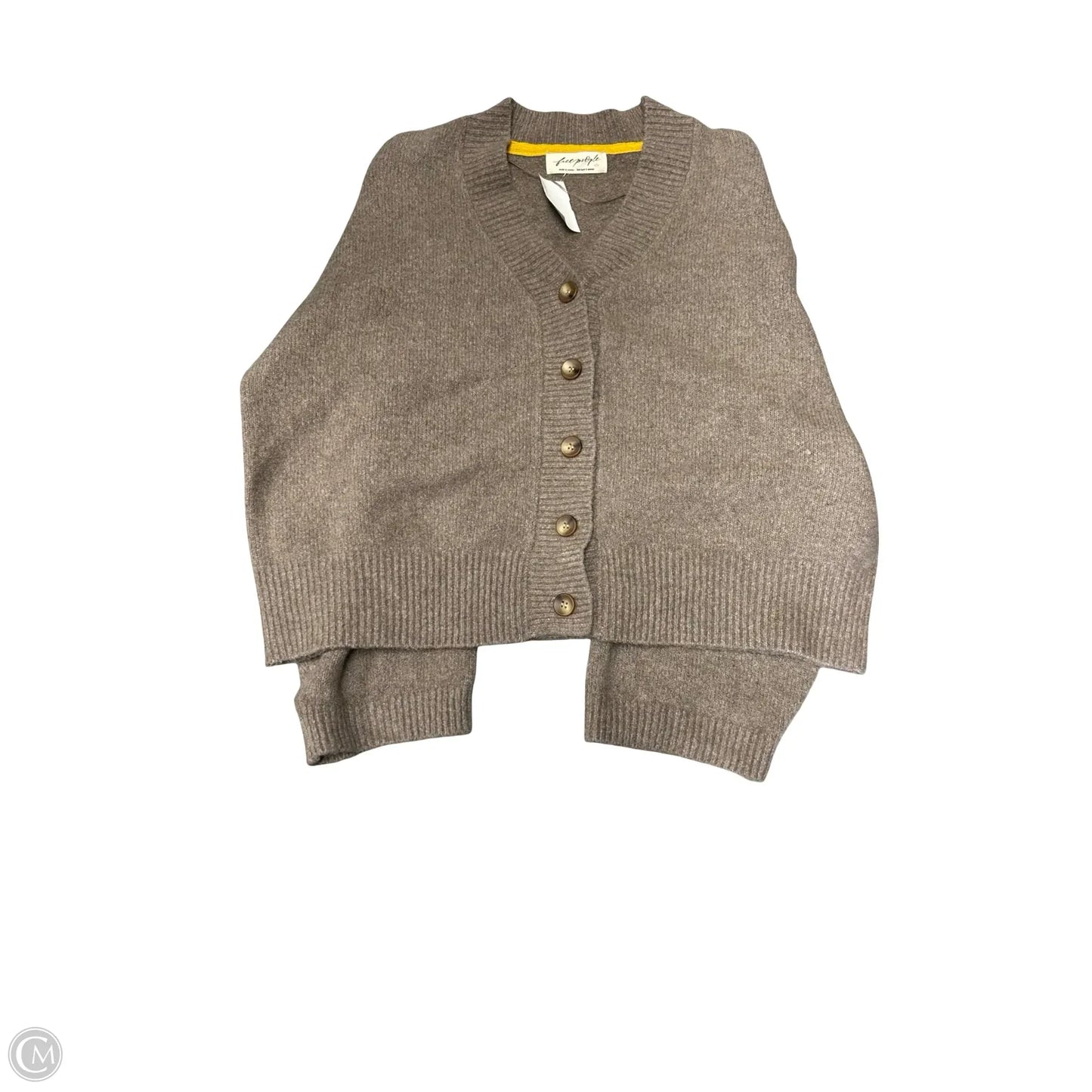 Sweater Cardigan By Free People In Brown, Size: S