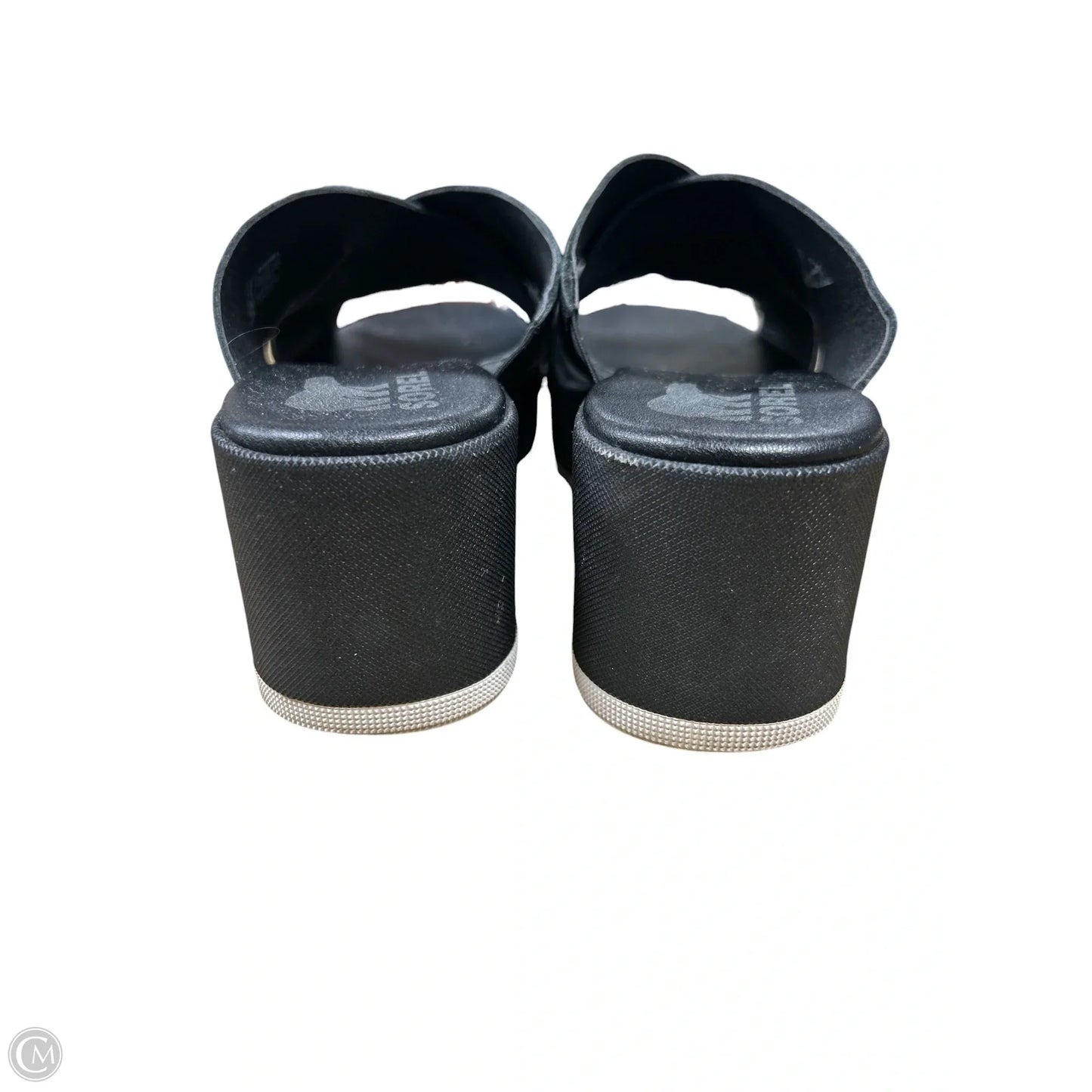Sandals Heels Wedge By Sorel In Black, Size: 9