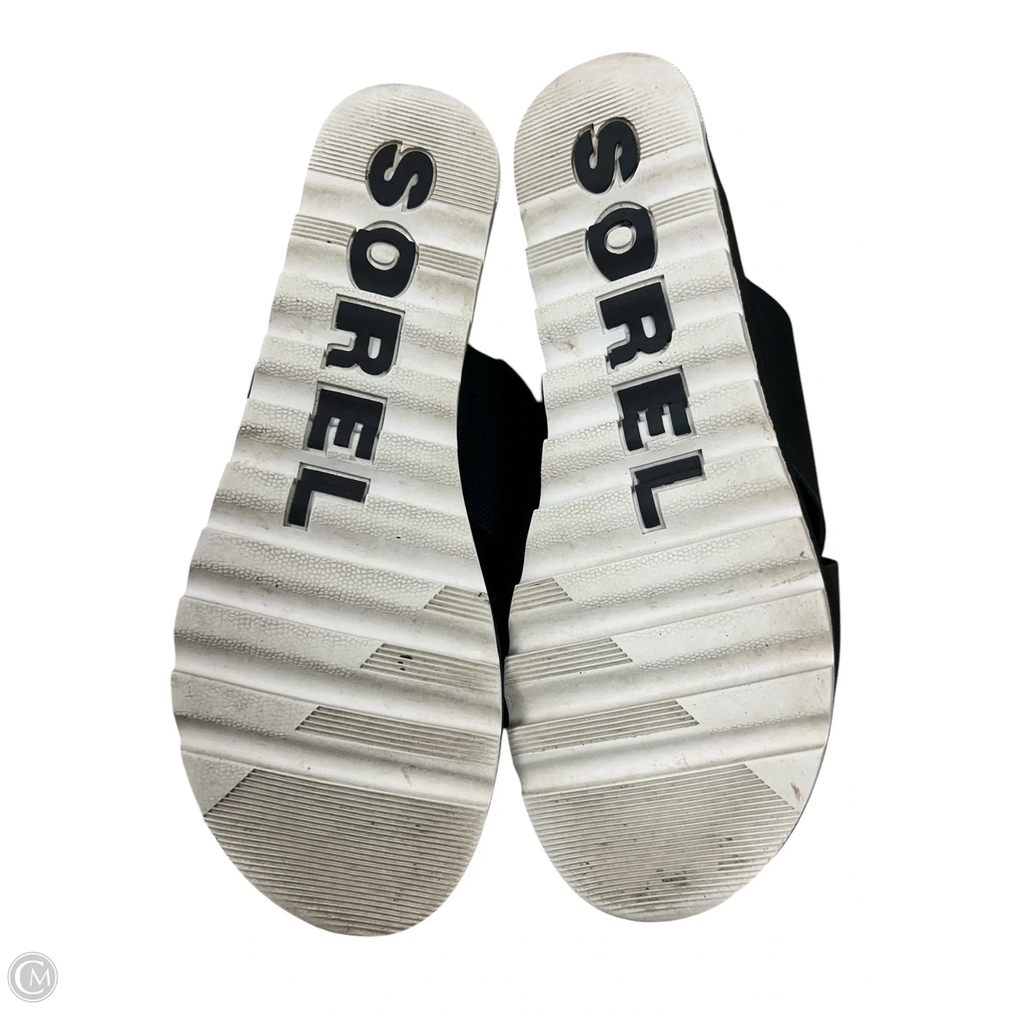 Sandals Heels Wedge By Sorel In Black, Size: 9