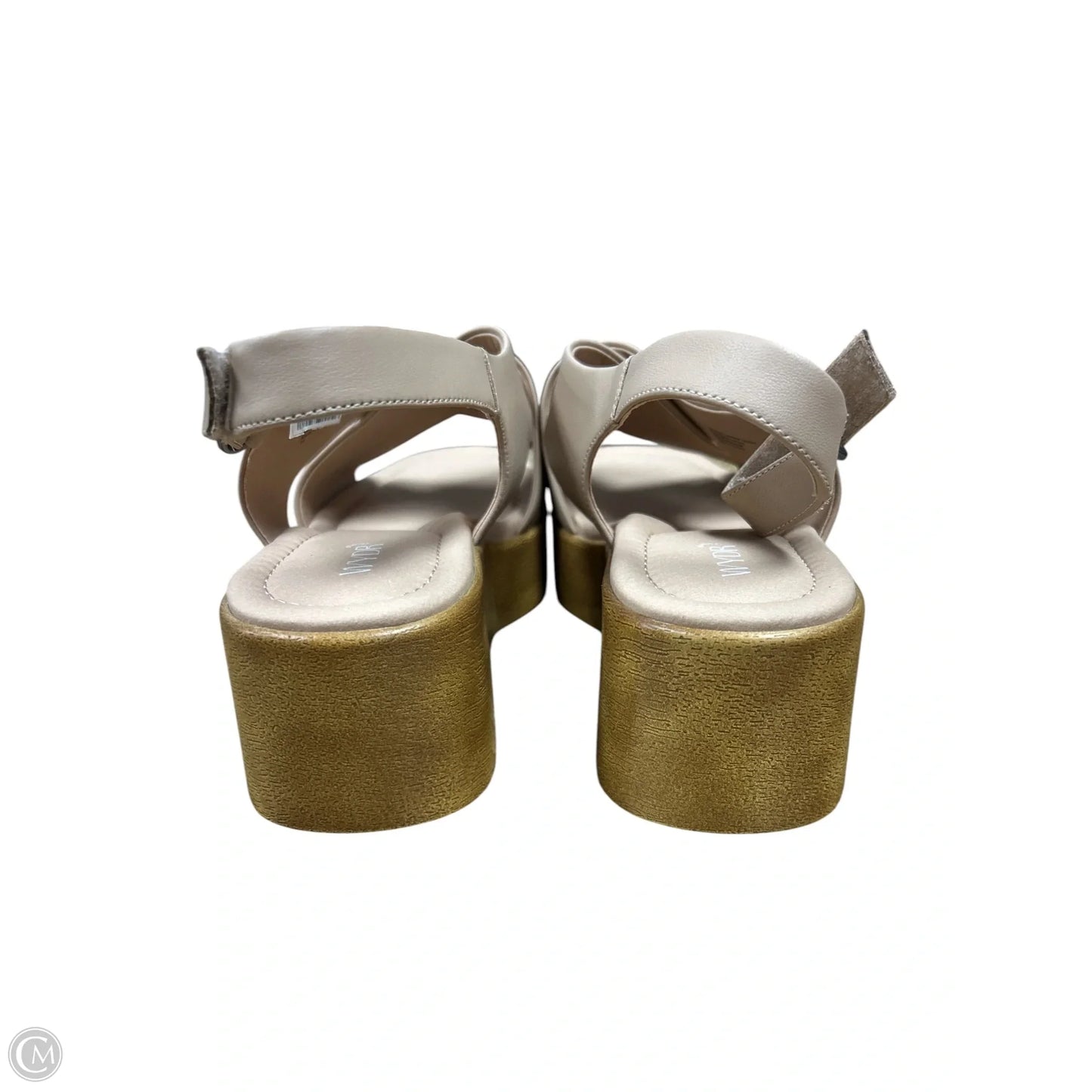 Sandals Heels Wedge By Cmc In Tan, Size: 10