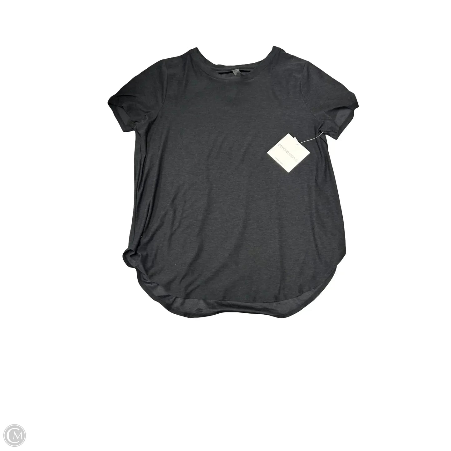Athletic Top Short Sleeve By Beyond Yoga In Black, Size: L