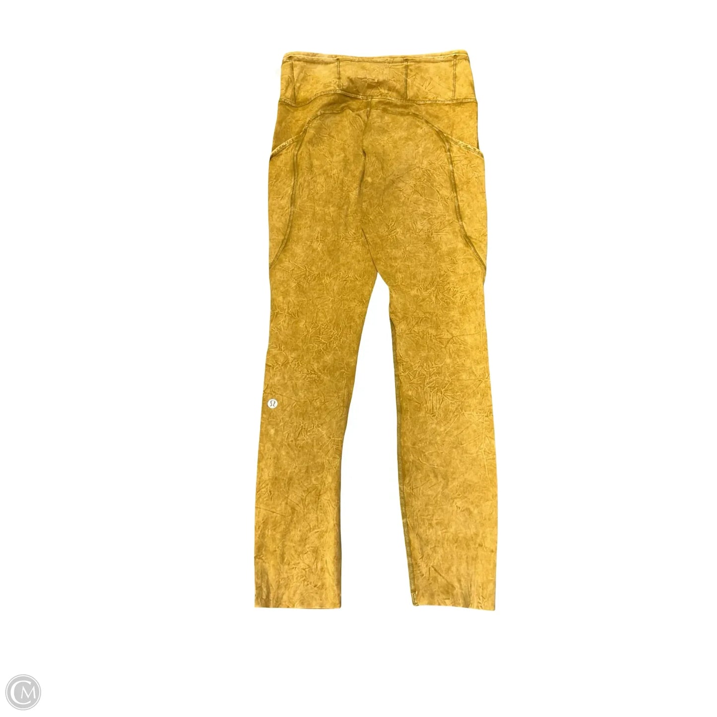 Athletic Leggings By Lululemon In Yellow, Size: 6
