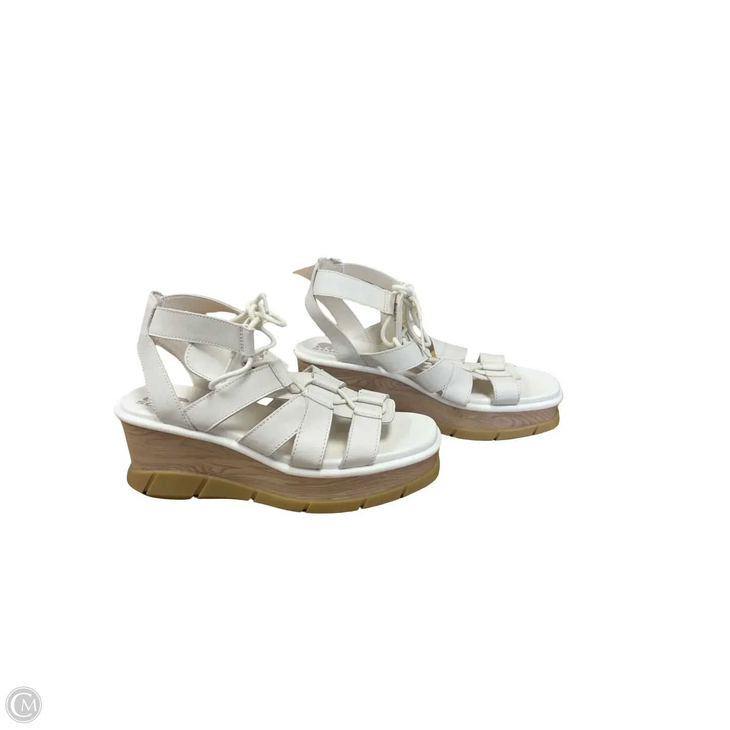 Sandals Heels Wedge By Sorel In Cream, Size: 10