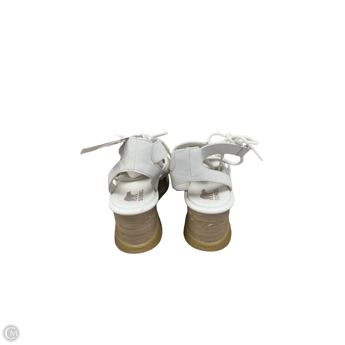 Sandals Heels Wedge By Sorel In Cream, Size: 10