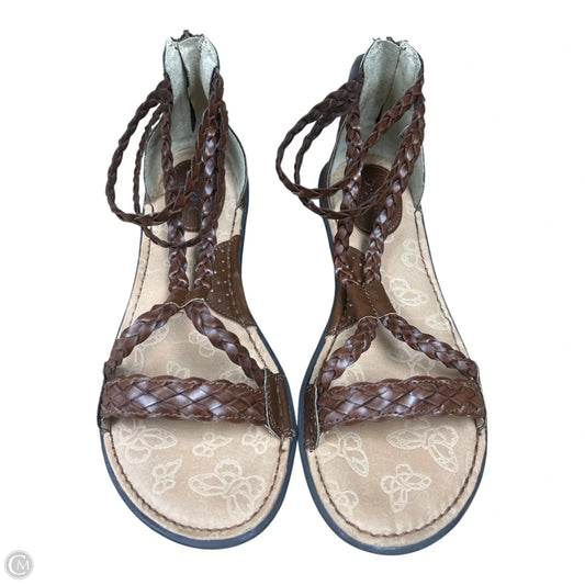 Sandals Flats By Born In Brown, Size: 7