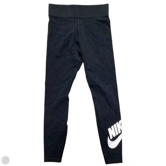 Athletic Leggings By Nike Apparel In Black, Size: M