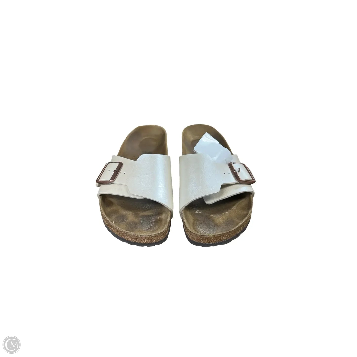 Sandals Flats By Birkenstock In Tan, Size: 9