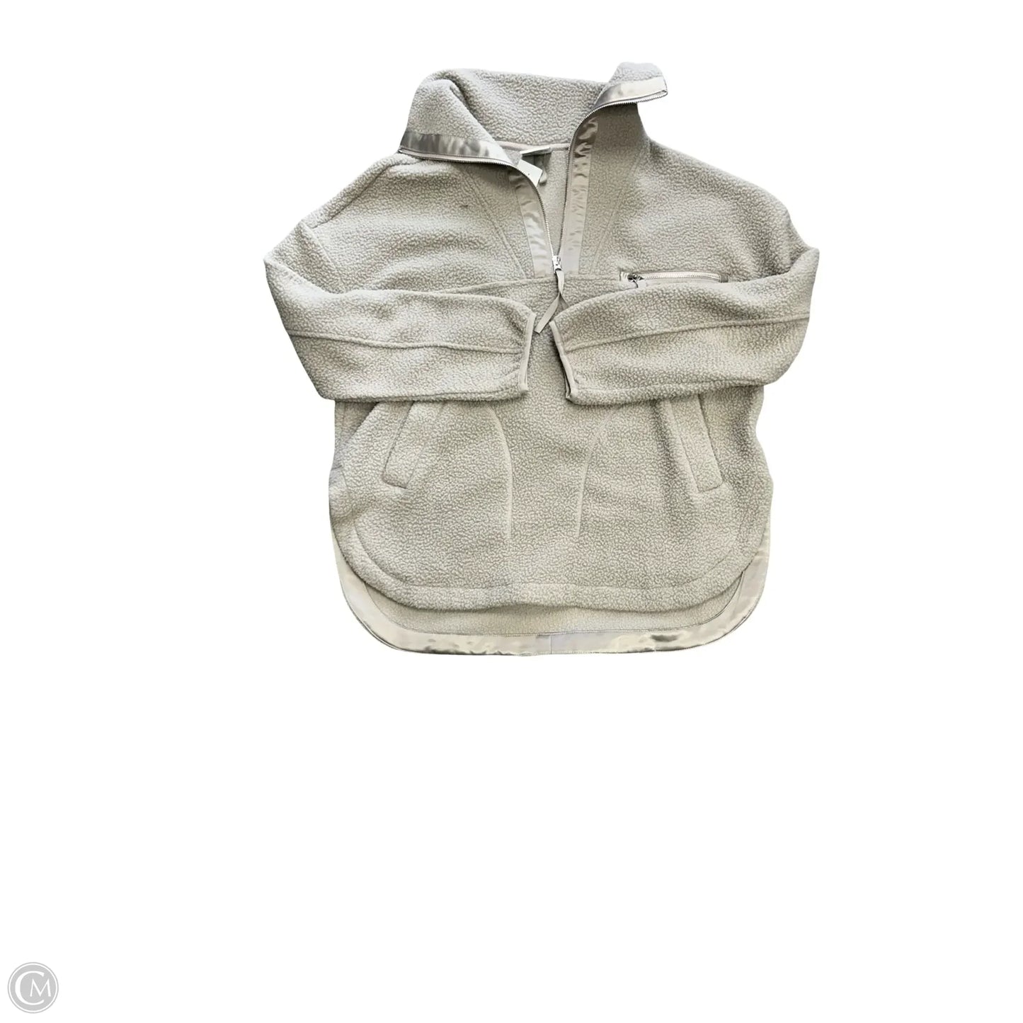 Sweatshirt Collar By Varley In Beige, Size: S
