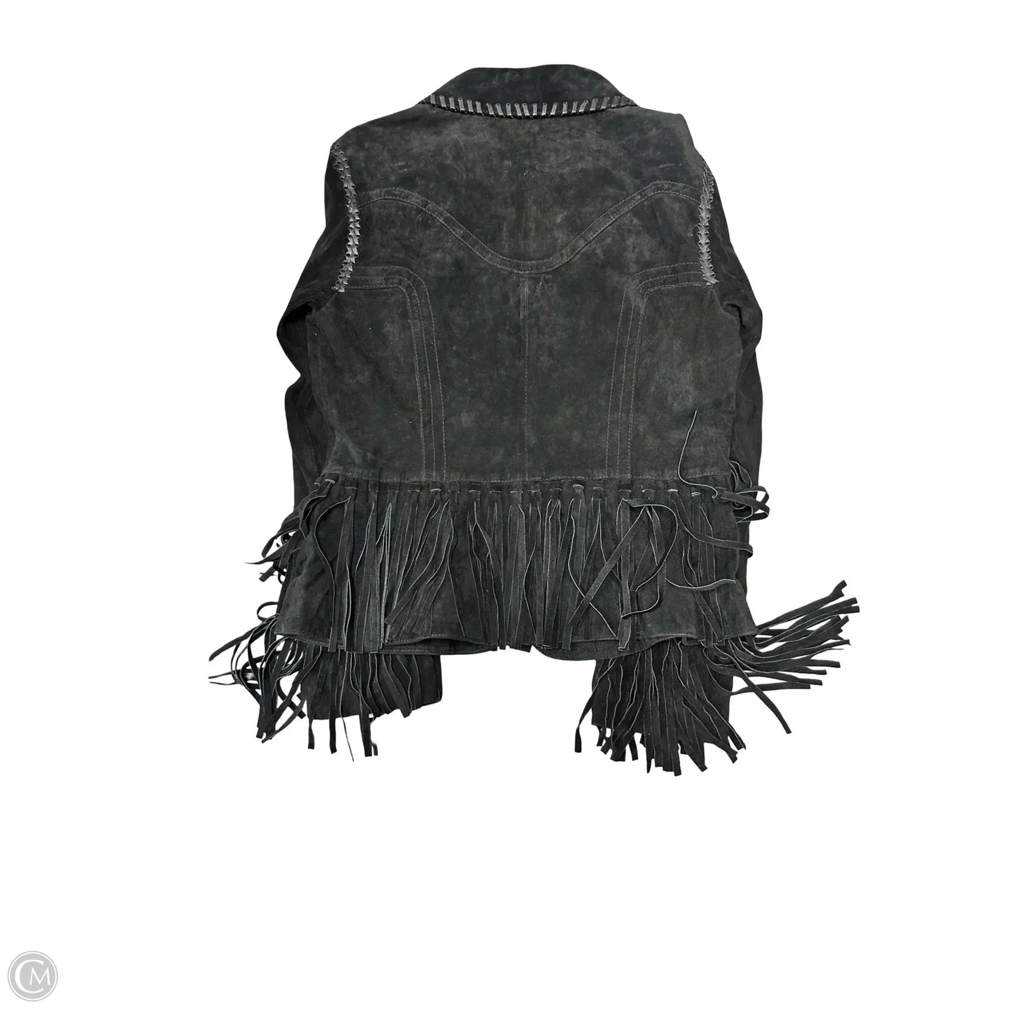 Jacket Leather By Cmb In Black, Size: M