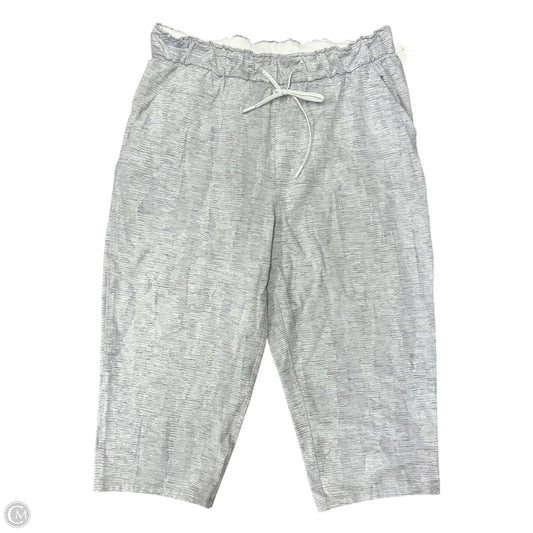 Athletic Capris By Lululemon In Grey, Size: 12