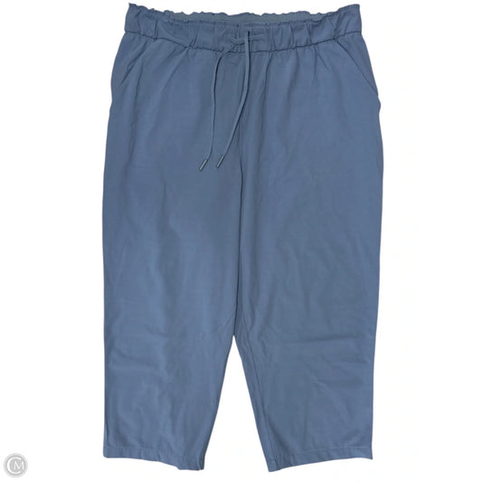 Athletic Capris By Lululemon In Blue, Size: 12