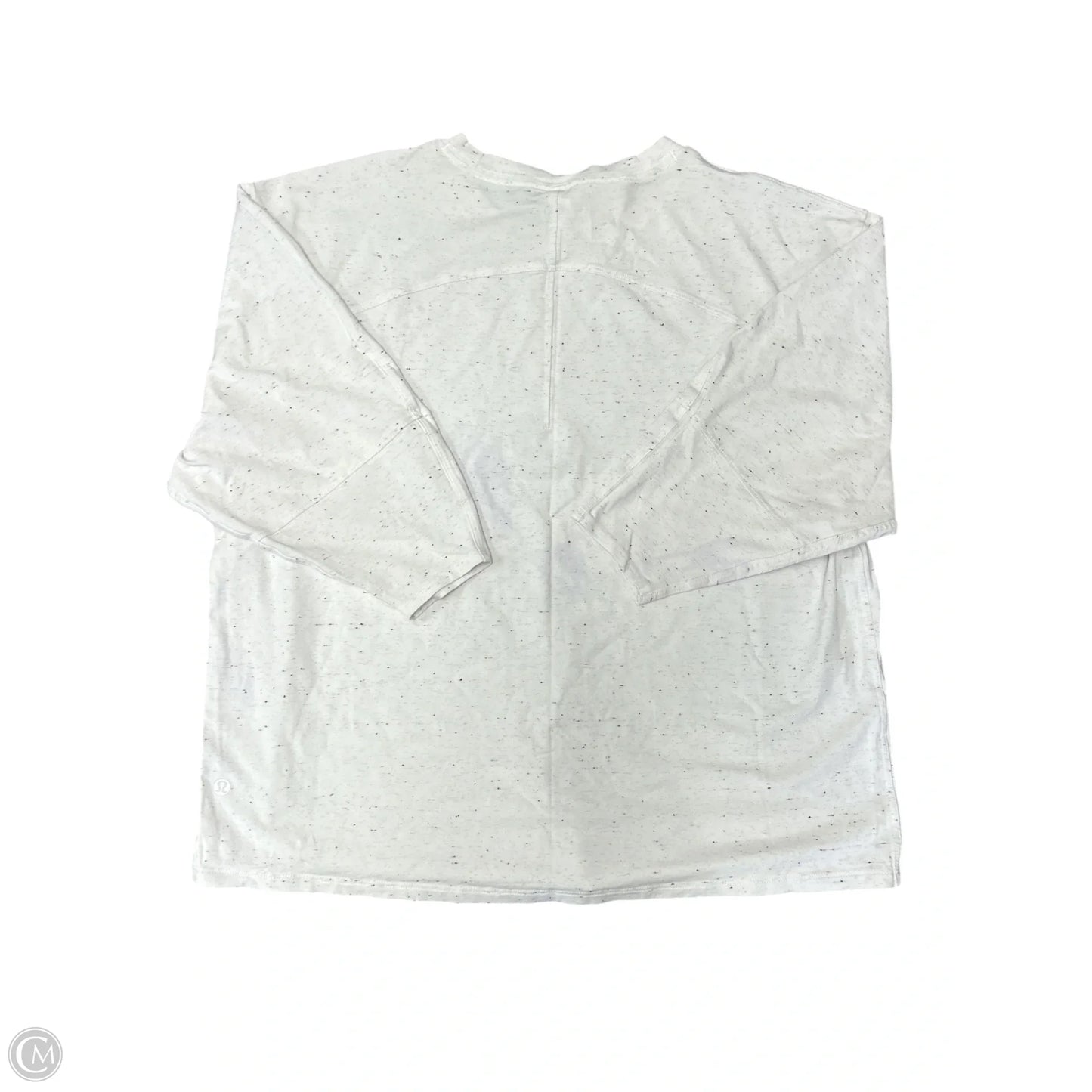 Athletic Top Short Sleeve By Lululemon In White, Size: 8
