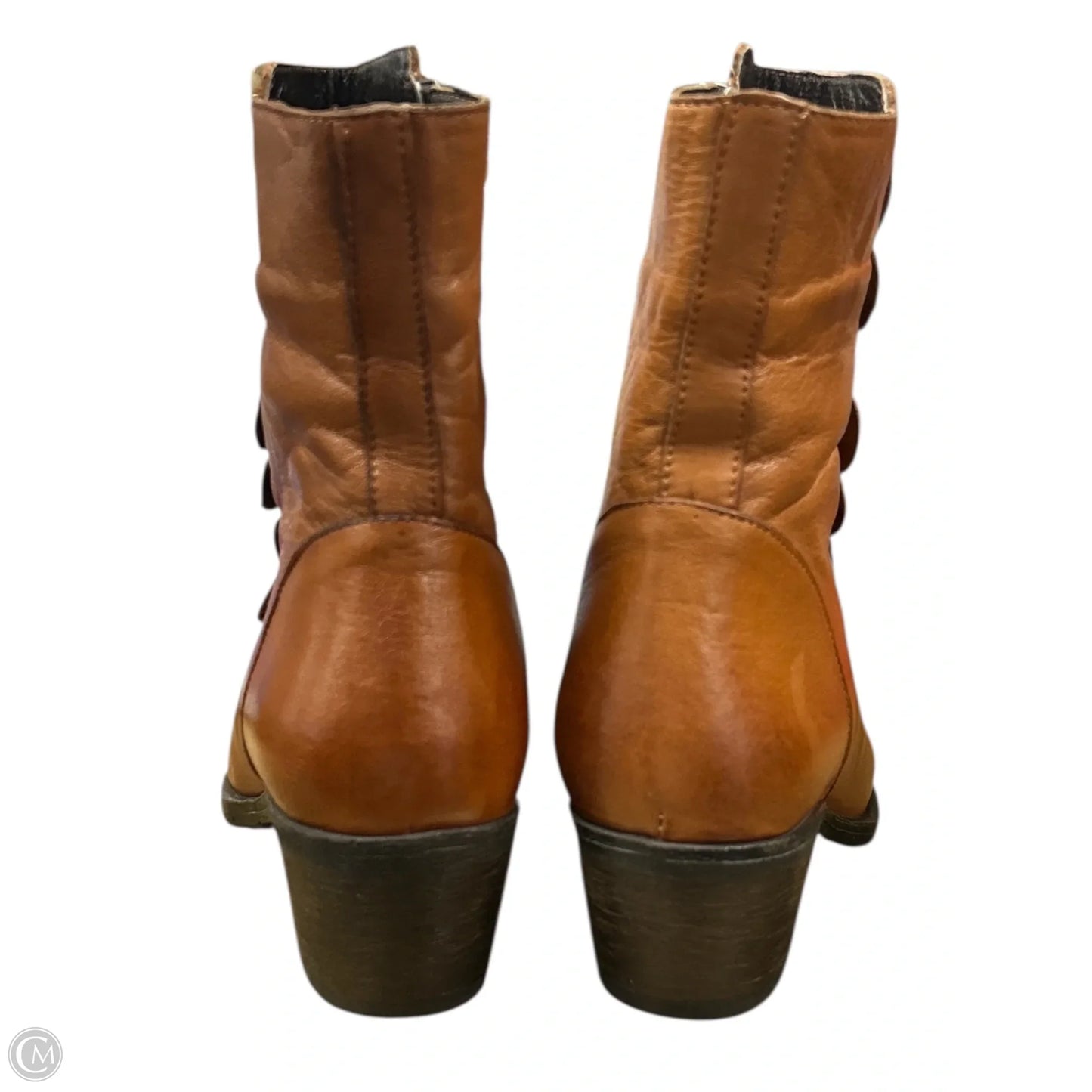 Boots Ankle Heels By Spring Step In Brown, Size: 8.5
