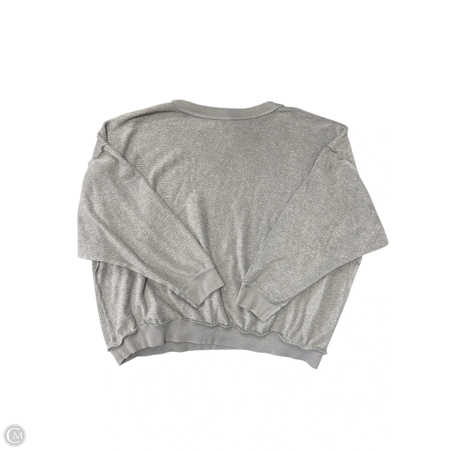 Sweatshirt Crewneck By Free People In Grey, Size: Xs