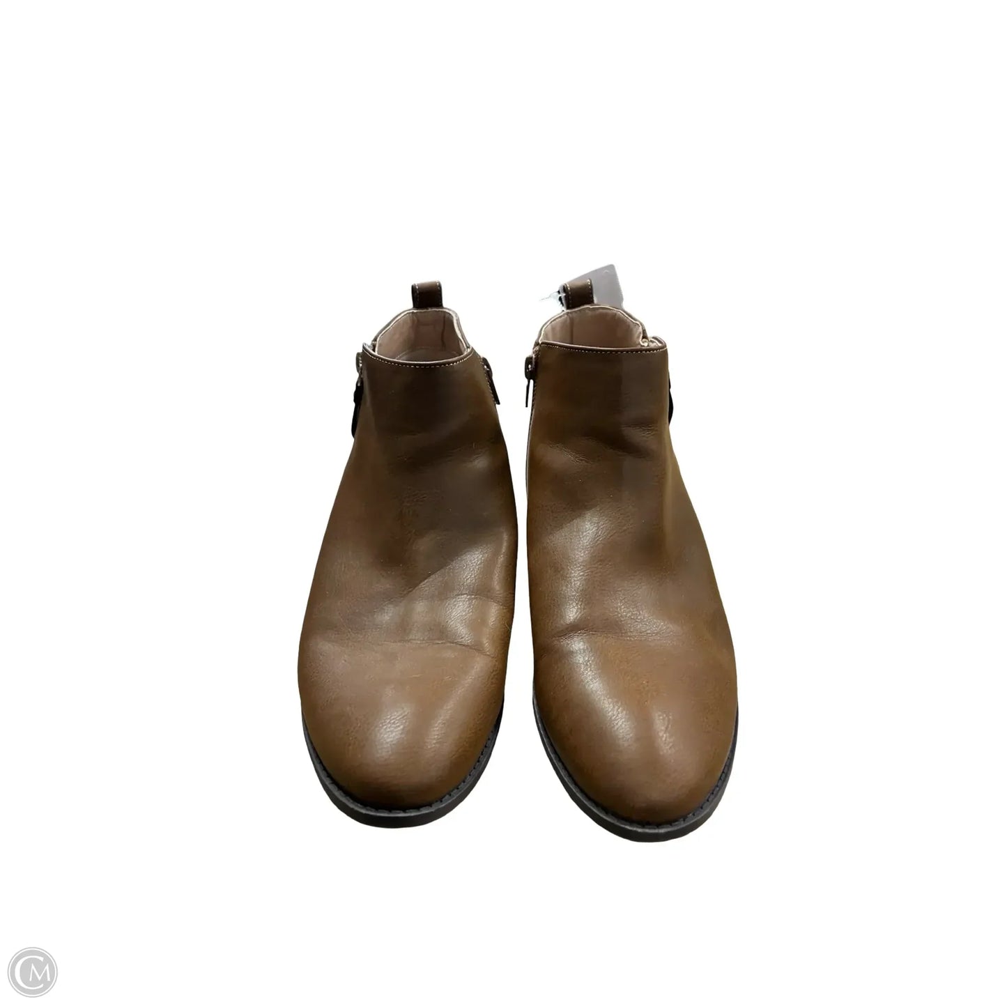 Boots Ankle Flats By Cmf In Brown, Size: 10