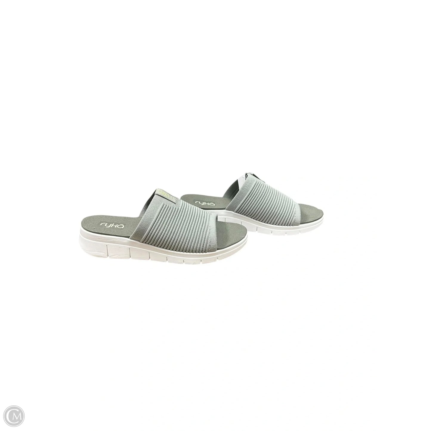 Sandals Flats By Ryka In Green, Size: 8.5