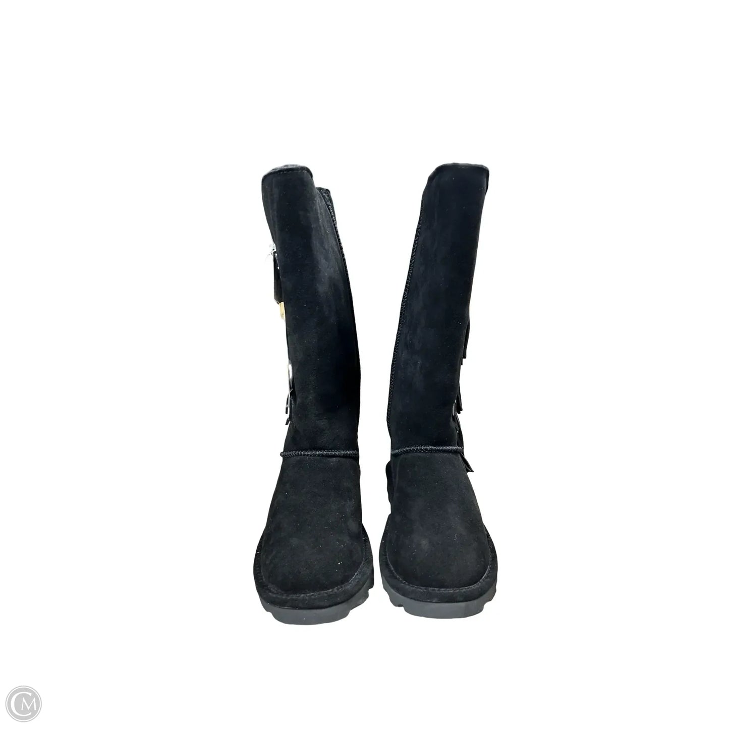 Boots Mid-calf Flats By Bearpaw In Black, Size: 7