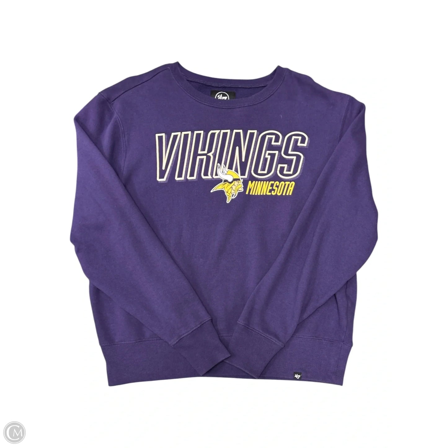 Sweatshirt Crewneck By 47 In Purple, Size: L
