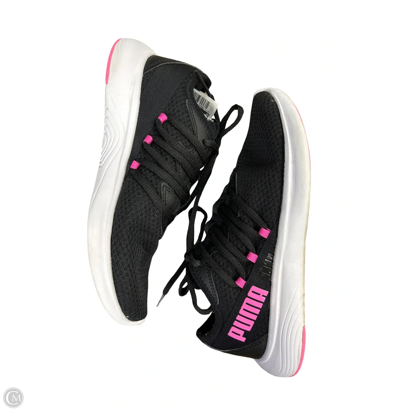 Shoes Athletic By Puma In Black & Pink, Size: 6